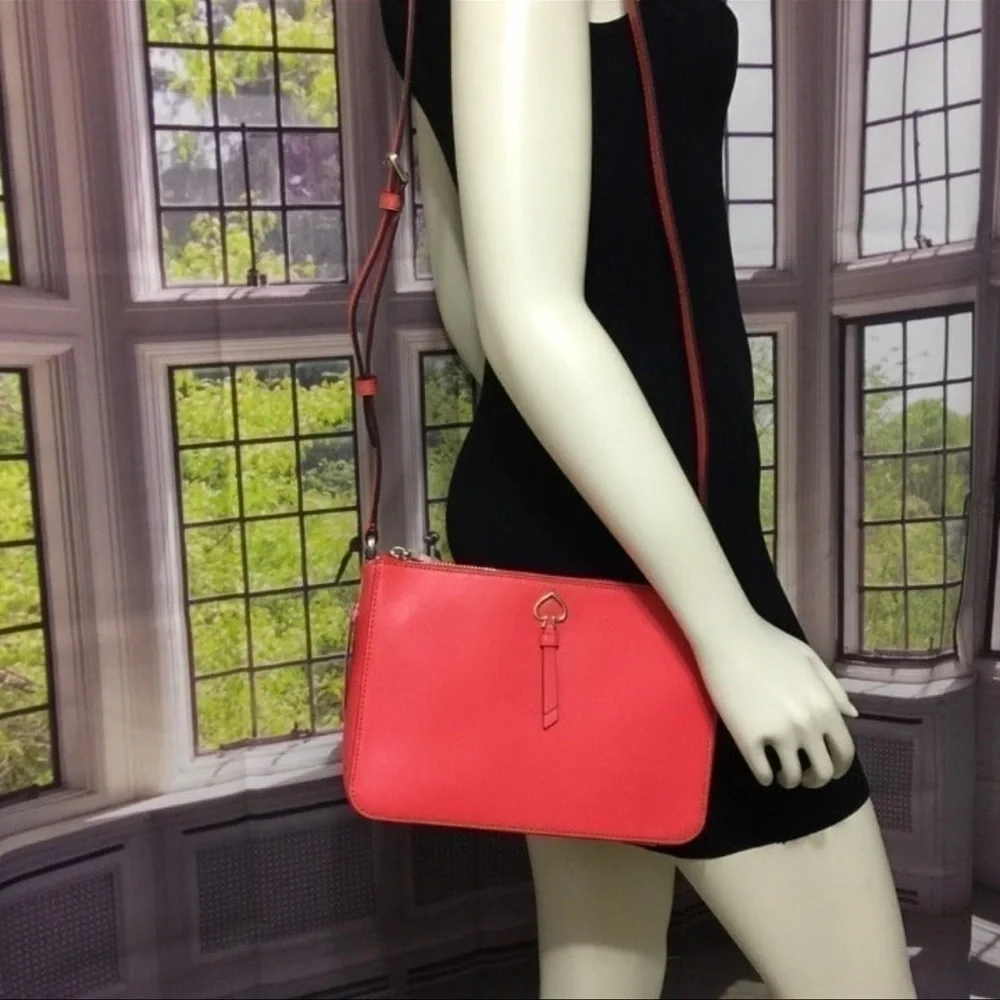 Kate Spade New York Red Adel Zip Top Crossbody NWOT